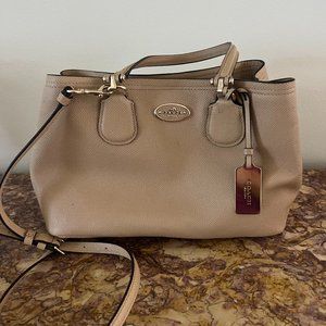Coach Beige Crossbody, EUC
